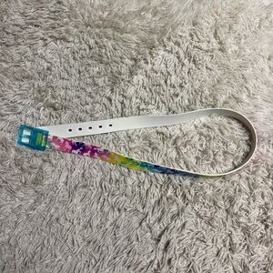 48” Rainbow Horse Pattern C4 Equestrian Horseback Riding Belt. Good Condition.